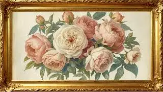 Timeless Floral Art – 4K Vintage Painting Wallpaper for Home Display |  4K Frame TV Art