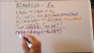 Kinetics: energy of activation (𝘌ₐ) problem