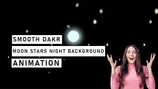 Smooth Animated Background | Moon Stars Night Background Animation Using HTML CSS