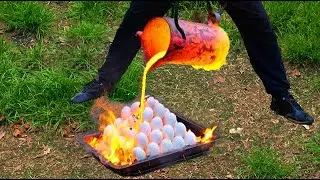 Experiment: Lava vs Eggs