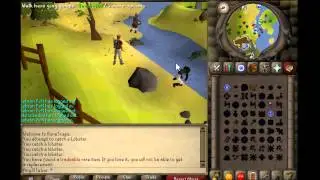 H'ween Mask Surprise while Fishing in 2007 Runescape