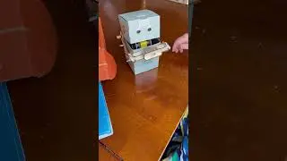 Sam&rsquo;s kiwiCo coin eating robot &ldquo;Peter the piggy bank&rdquo;