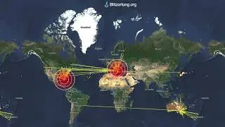 🔴Live: Real-Time Lightning Map powered by Blitzortung.org