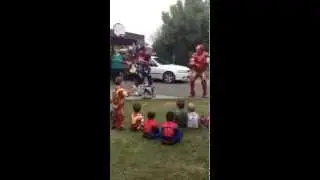 Ironman vs Optimus Prime Birthday party