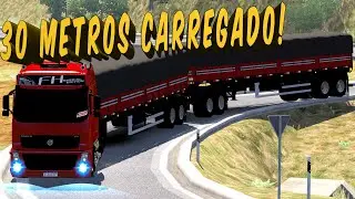 VOLVO NO 30 METROS CARREGADO PASSANDO DENTRO DE JUIZ DE FORA - MG / EURO TRUCK 2 MODS BR