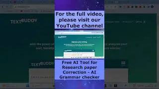 AI grammar checker: Free AI Tool for Research Paper Correction