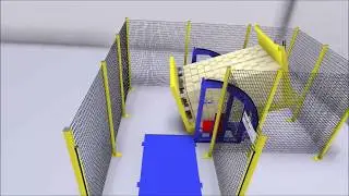 Palettenwechsler Kippverfahren - pallet changer tilting PW 800 E: 92&deg; (Animation)