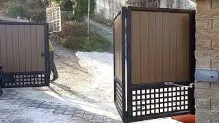 양평 전원주택 폴딩 무트렉(무레일) 자동대문 시공