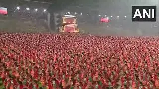 #WATCH | Assam: Prime Minister witnesses 'Bagurumba Dwhou 2026'