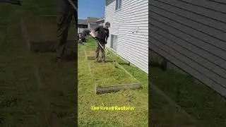 Landscaping | Cutting | Blowing | Edging | Scraping | Raking #shorts #satisfying #asmr