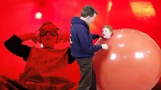 Giant Balloon Challenge! 🎈View on the INSIDE! - vlog e366 2018 balloon logan