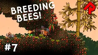 Breeding Bees & Crafting Radiation Shield | Let's Play Starbound Frackin'  Universe mod ep 7