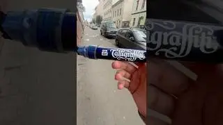Graffiti tagging in Brno in Czech republic