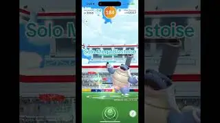 Solo Mega Blastoise #catchlegendarypokemon #soloraids #pokemongame #pokemongo
