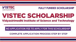 VISTEC University Scholarship 2026&ndash;27 | Fully Funded Scholarship | No Application Fee | Thailand