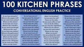 100 Essential Kitchen Phrases | Mastering Everyday Cooking Conversations
