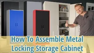 How To Assemble Amazon Metal Storage Cabinet with Shelves and Key Lock