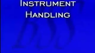 Basic instrument handling in surgery