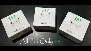 Я купил 3 AirPods &mdash; все всего за 87 долларов &mdash; на сайтах Wish, Alibaba, AliExpress.