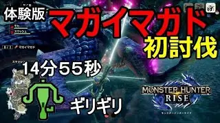 モンハンライズ　体験版マガイマガド　ライトボウガンでギリギリ初討伐