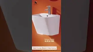 Harmony Wall Hung Basin for Modern Bathrooms | Slim & Space-Saving Basin by Sparvit
