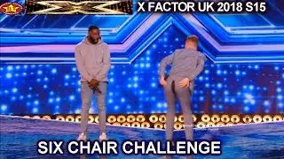 J-Sol vs Thomas Pound Who Splits His Pants sing Off | Six Chair Challenge X Factor UK 2018