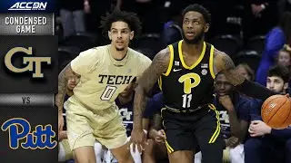 Georgia Tech vs. Pitt Condensed Game | 2021-22 ACC Men&rsquo;s Basketball