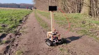 Autonomous rover demo using Semantic Segmentation CNN
