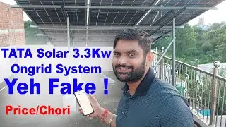 TATA Solar 3.3kW On-Grid System: Cost, Structure, Fake Products & Mobile App | Complete Guide