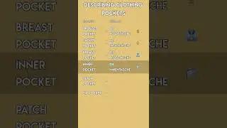 Clothing Pockets in German! 👖 Fashion Vocabulary