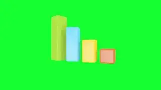 Chart Down Green Screen Video - Stock Video Footage - No Copyright Animated Videos