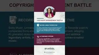 AI Music vs  Copyright Lawsuit  Innovation or Infringement