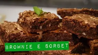 COMO FAZER BROWNIE COM SORBET DE BANANA CARAMELIZADA | FÁCIL E BARATO | Raquel Novais