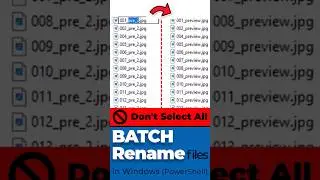 How To Batch Rename Multiple Files On Windows Without Need To Install Any Applications #batch_rename