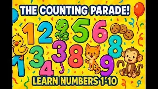 The Counting Parade! 🎵 Learn Numbers 1-10 | Fun Counting Song for Kids