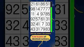 🔢 Same Numbers Puzzle | Shorts Archive  513-520