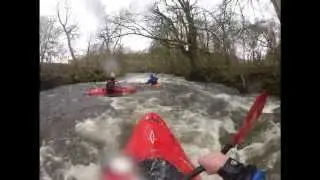 WOMBOURNE KAYAK CLUB ON THE AFON ALWEN
