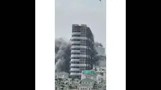 Noida twin tower demolished video ! 9 seconds only ! 😯 #shorts  412