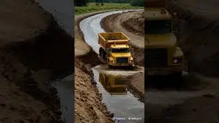 Abull pushes the soil to level it 11 #bulldozeraction #homebulldozers #ai #bulldozer #excavator