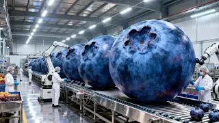 Inside the Blueberry Juice Factory | How Fresh Blueberries Are Processed Into Juice (Full Process)