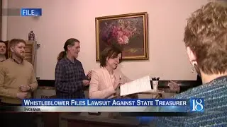 Whistleblower files lawsuit against state treasurer