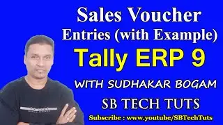 Sales Voucher Entry in tally ERP 9 | Sales Entries in tally ERP 9 with Example | Sales Voucher