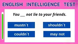 English Modals Quiz 💡 | Must, Should, Can, May &ndash; Test Your Grammar Skills!