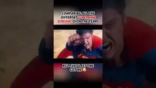 Different SUPERMAN actors scream/anger/flying! Christopher Reeve, Henry Cavill and David Corenswet!