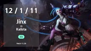 Jinx ADC vs Kalista - KR Challenger Patch 13.20