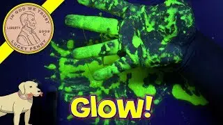 Totally Gross Science Lab - Glow Ooblek - Green Snot Slime - Glowing Slime