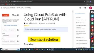 Using Cloud PubSub with Cloud Run [APPRUN] short solution || New | #gcp #certification #googlecloud