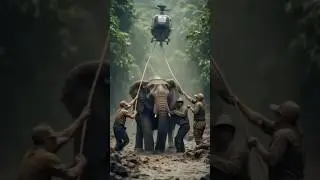 Rescue Team Saves Elephant Stuck in Mud | animal planet | African safari wild animals