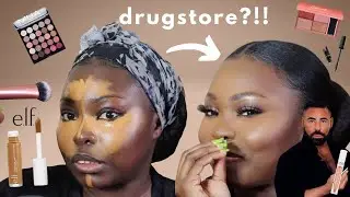 Black Girl tries Scott Barnes' Makeup method | e.l.f | Maybelline | MUA | Sleek | NYX