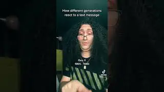 How different generations react to text messages #babyboomer #genx #genz #millennials #fypシ #shorts